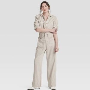 Universal Thread Beige Utility Jumpsuit